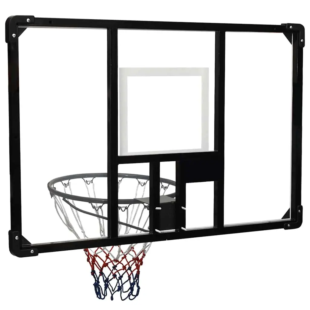 Basketball Backboard Transparent Wall-Mounted Indoor Outdoor 106x69cm