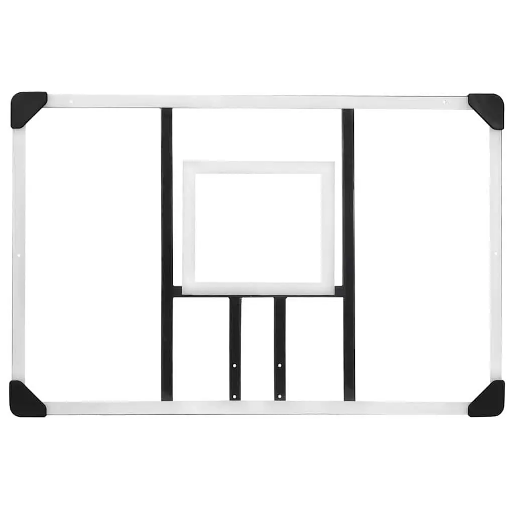 Basketball Backboard Transparent Wall-Mounted Indoor Outdoor 106x69cm