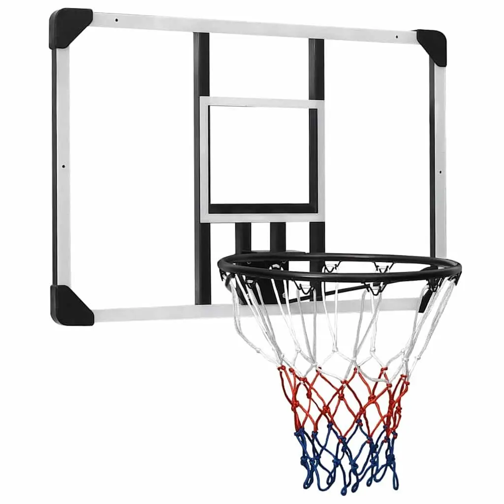 Basketball Backboard Wall-Mounted Transparent 90x60cm Polycarbonate