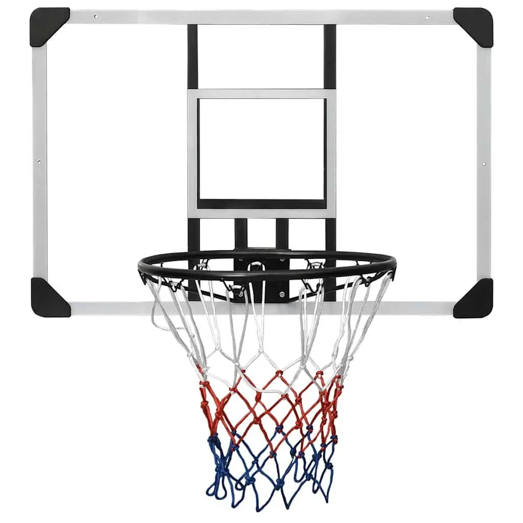 Basketball Backboard Wall-Mounted Transparent 90x60cm Polycarbonate