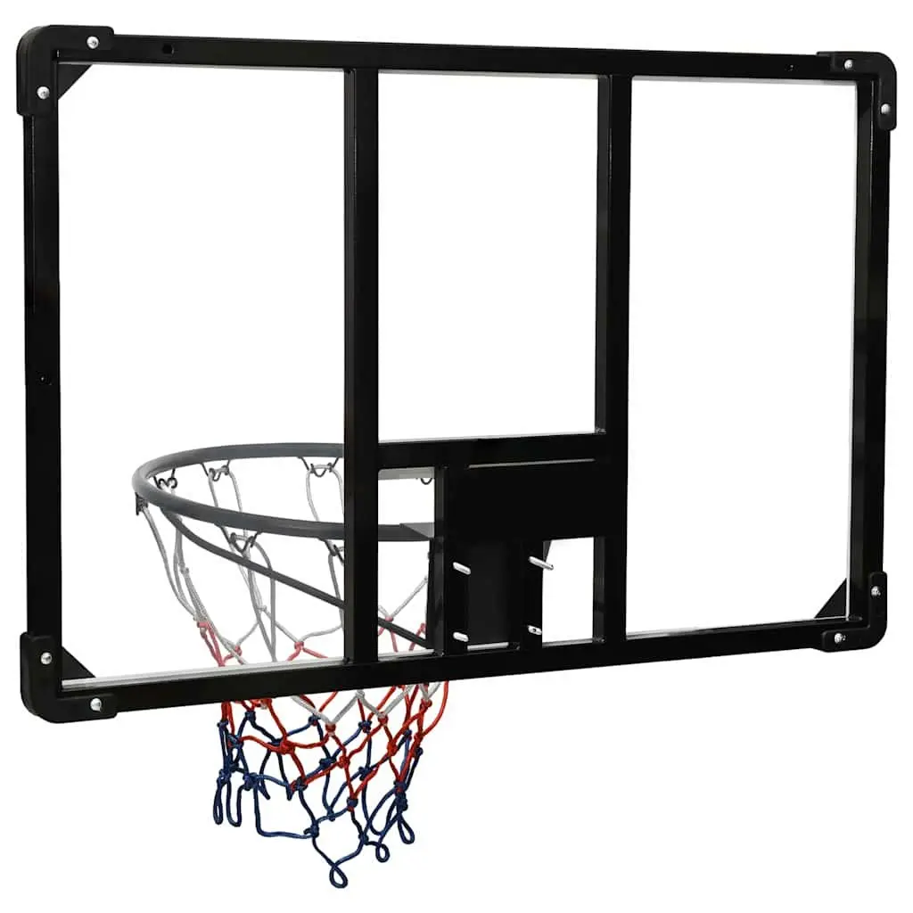 Basketball Backboard Wall-Mounted Transparent 90x60cm Polycarbonate