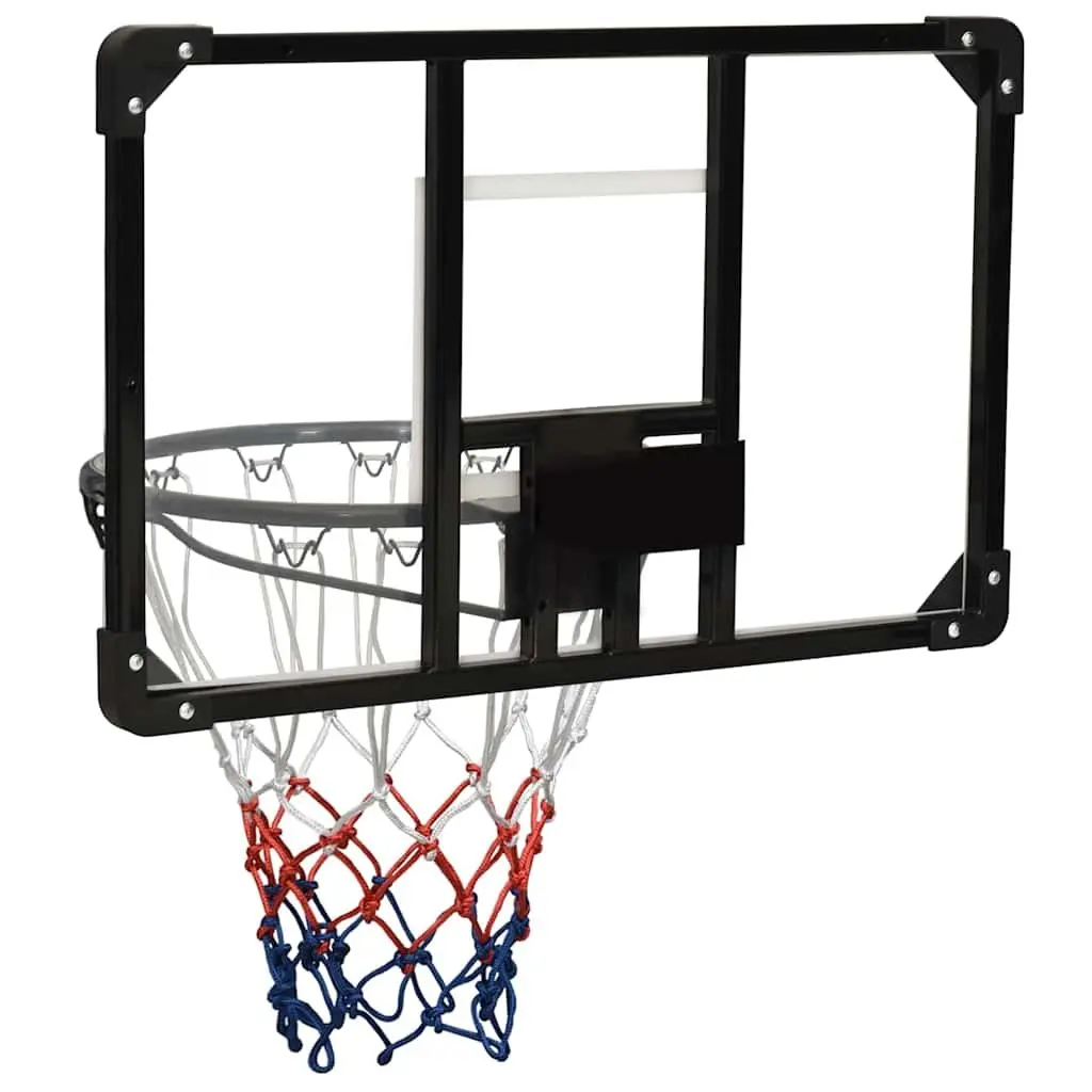 Basketball Backboard Transparent 71x45cm Wall-Mounted Polycarbonate Hoop