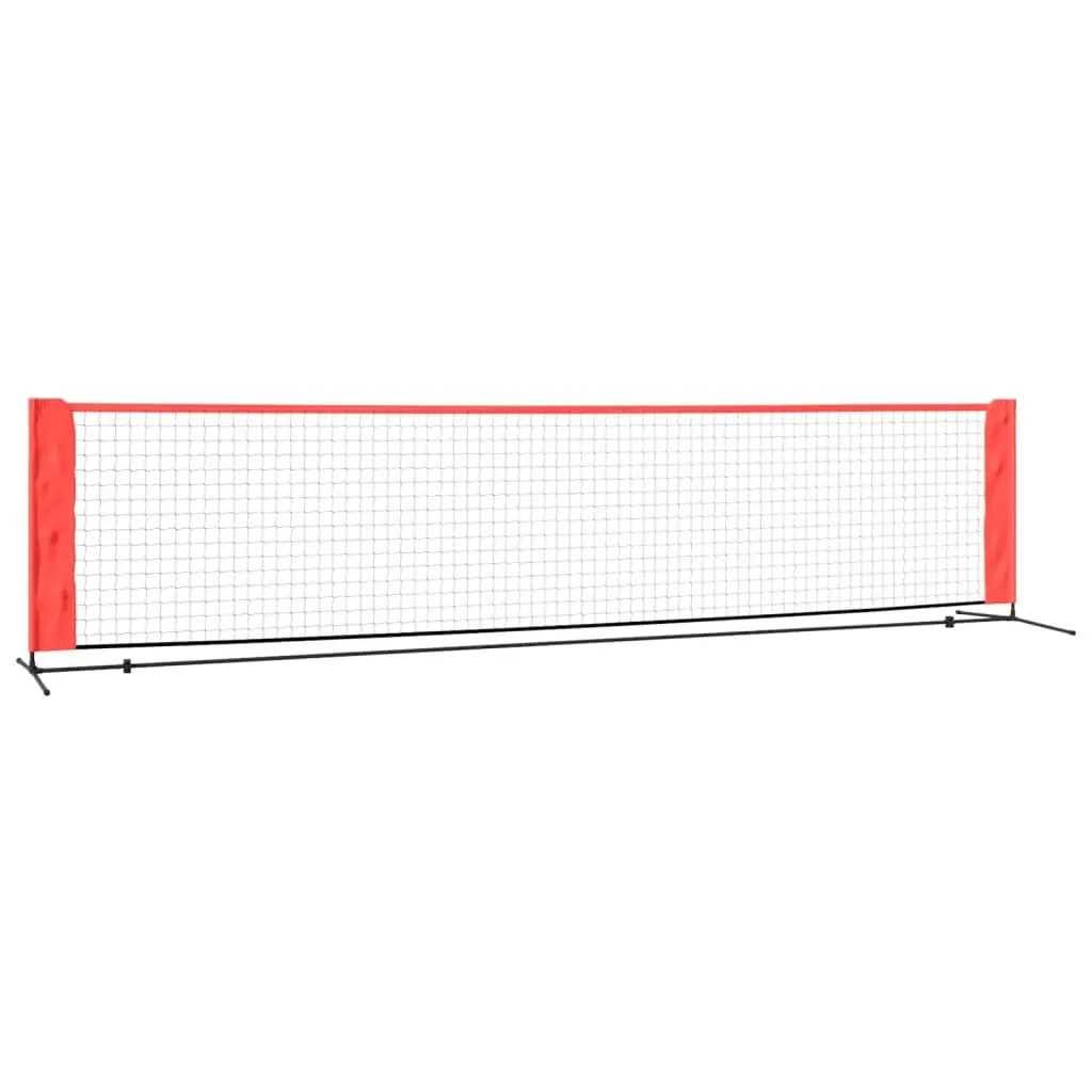 Tennis Net Portable Backyard Garden Training Equipment 400 x 100 x 87 cm Black Red