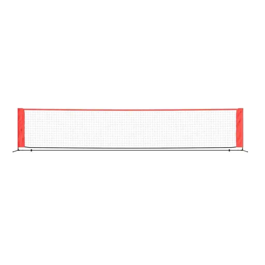 Tennis Net Polyester Black Red Outdoor Backyard Garden Practice Training