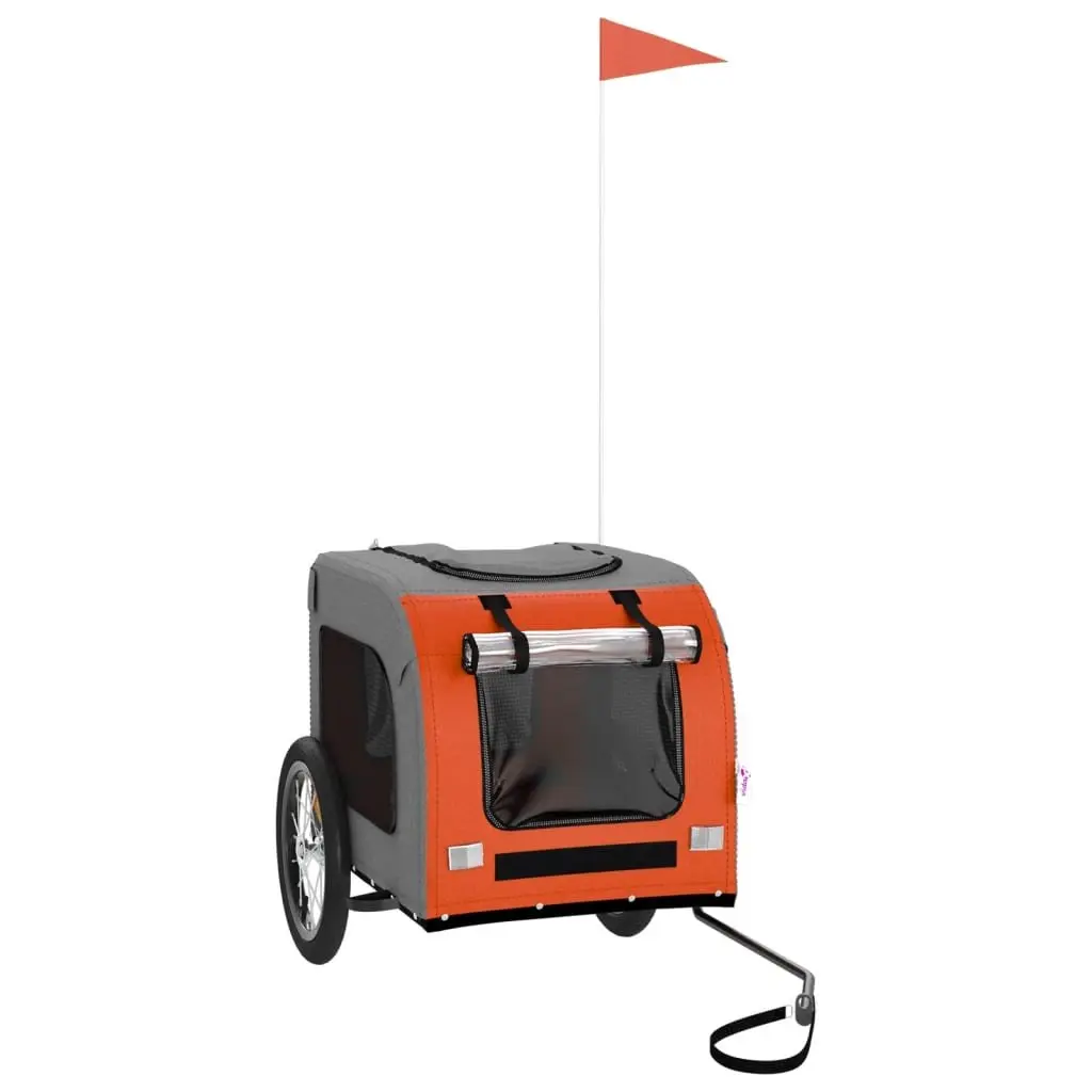 Pet Bike Trailer for Dogs Orange