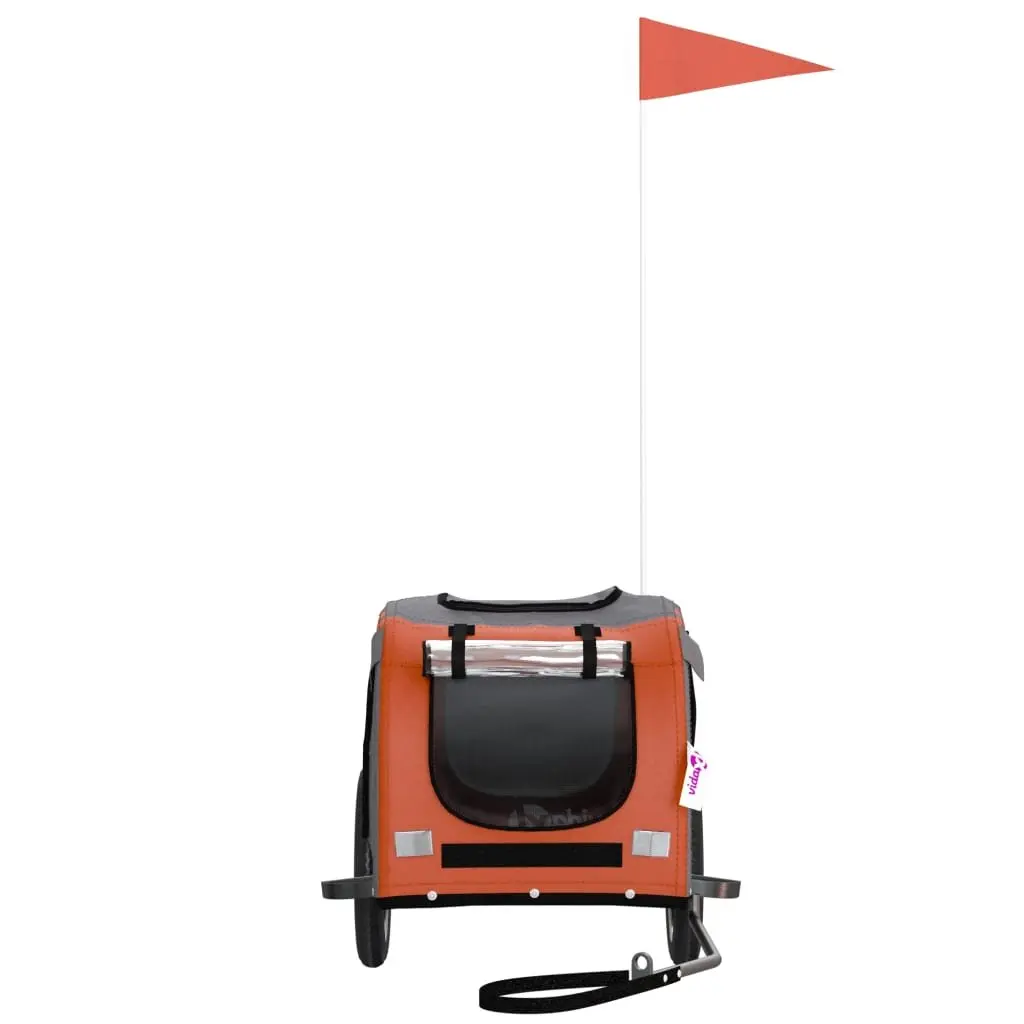 Pet Bike Trailer for Dogs Orange