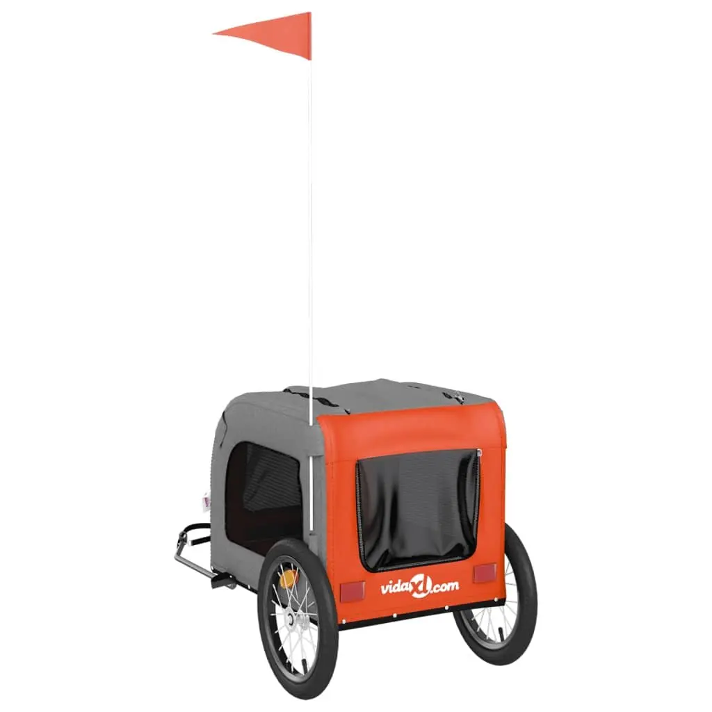 Pet Bike Trailer for Dogs Orange