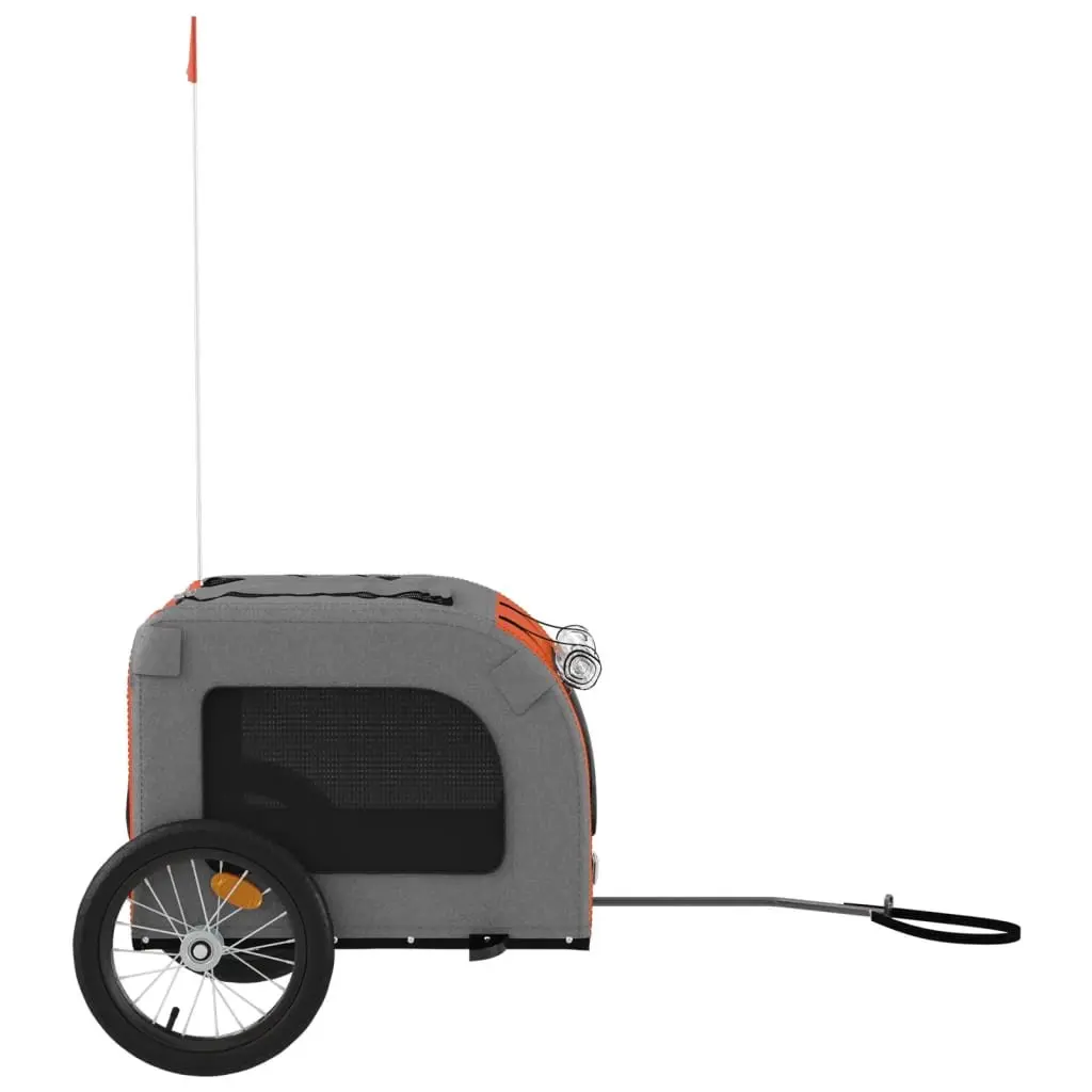 Pet Bike Trailer for Dogs Orange