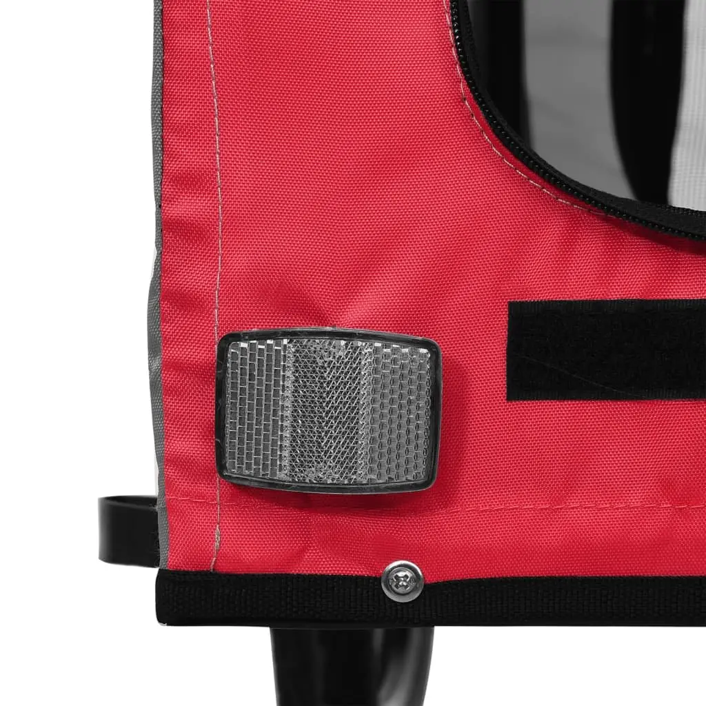 Red Pet Bike Trailer