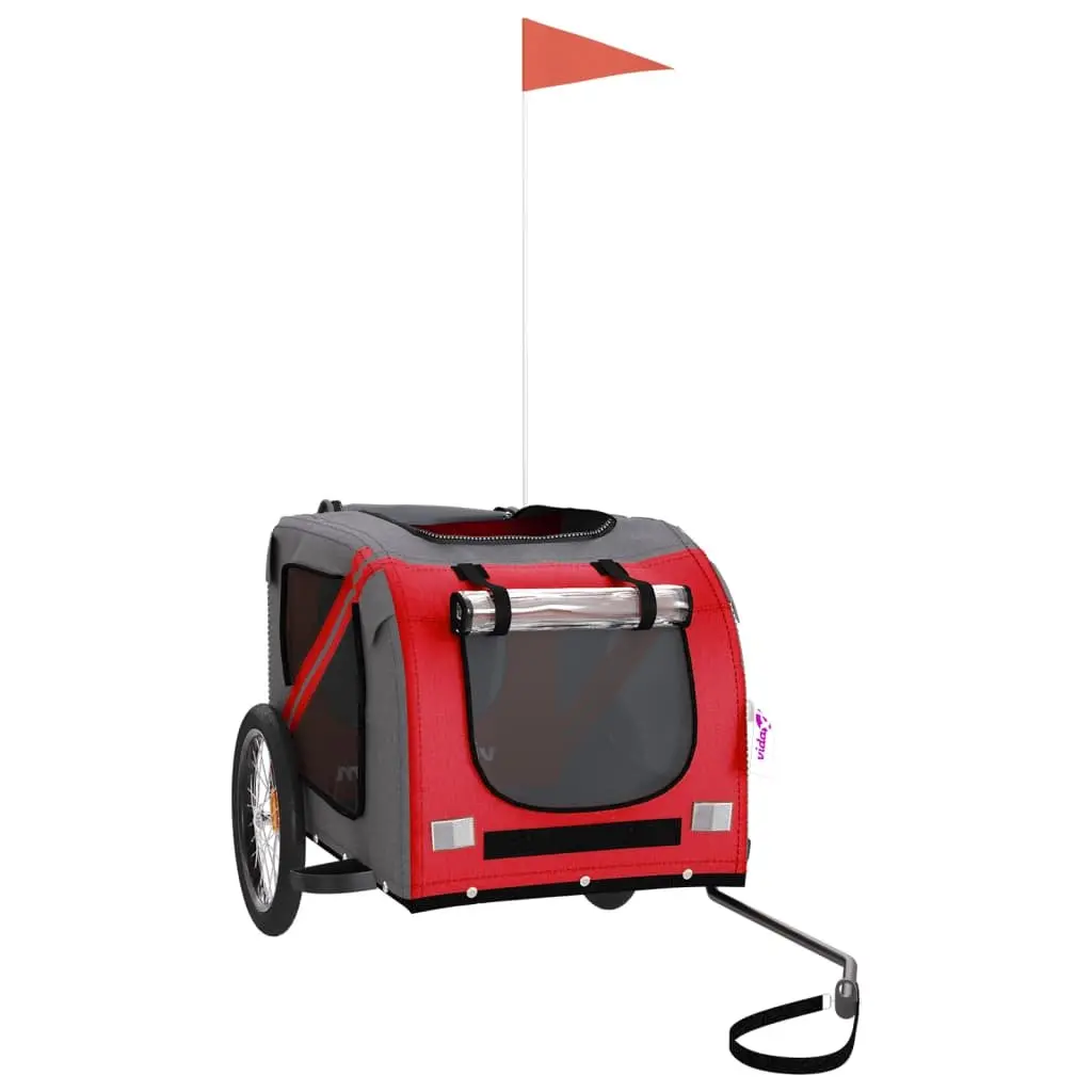 Red Pet Bike Trailer