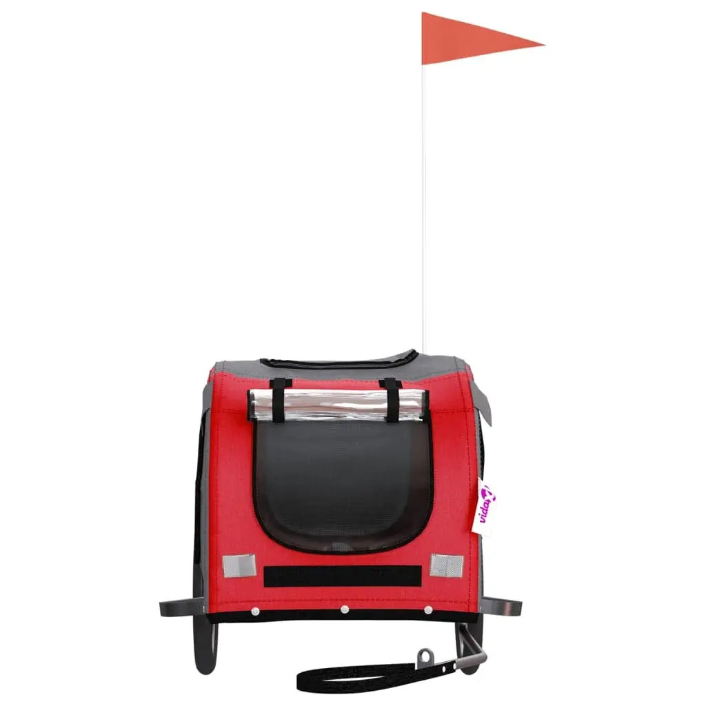 Red Pet Bike Trailer