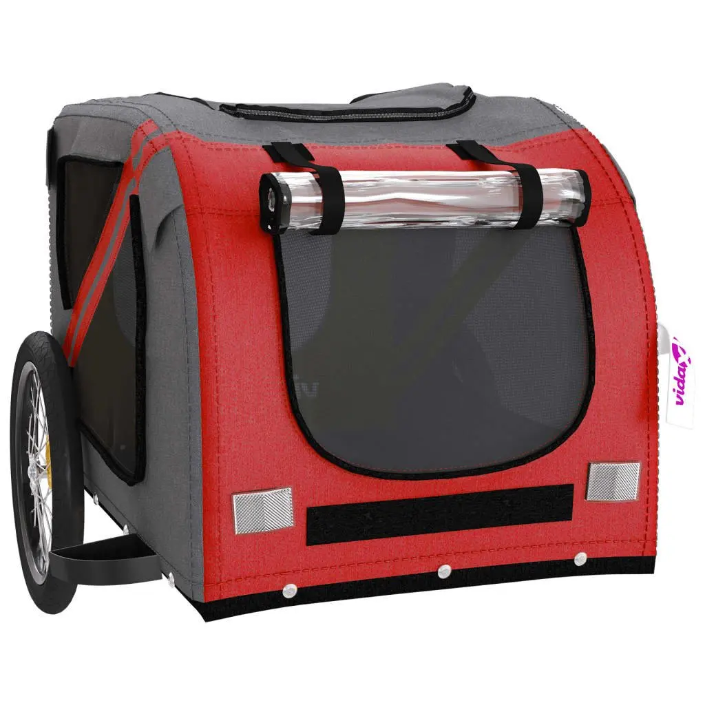 Red Pet Bike Trailer