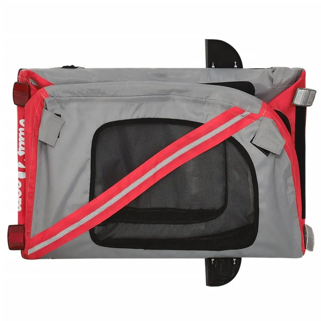Red Pet Bike Trailer