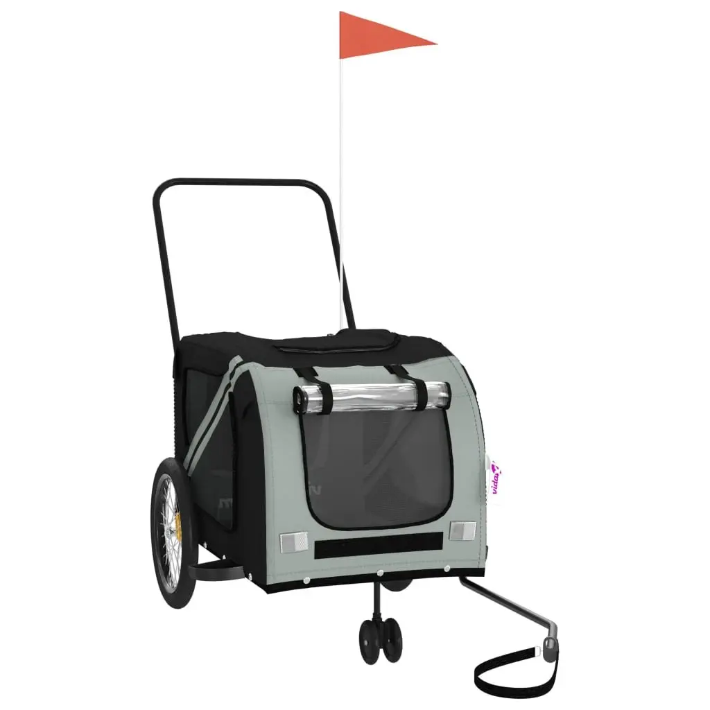 Pet Bike Trailer Cargo Carrier Small Dogs Pets Bicycle Attachment Oxford Fabric