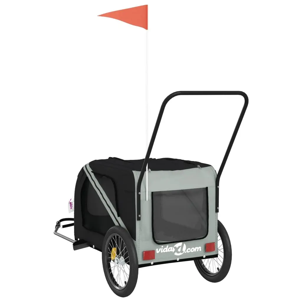 Pet Bike Trailer Cargo Carrier Small Dogs Pets Bicycle Attachment Oxford Fabric