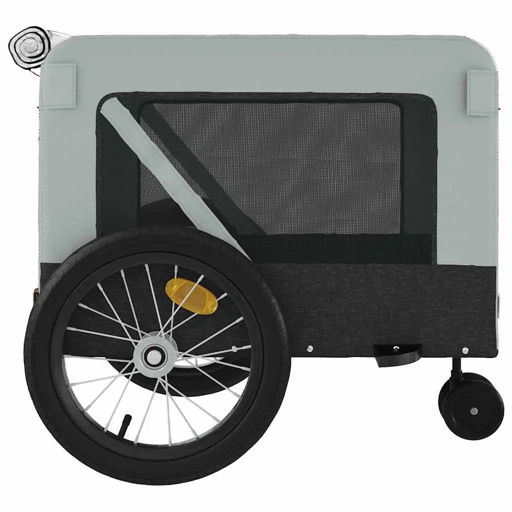 Pet Bike Trailer with Push Bar Small Dog Cat Carrier Tow Behind Bicycle