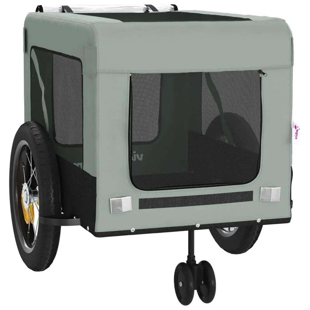 Pet Bike Trailer with Push Bar Small Dogs Carrier Bicycle Cargo Trolley
