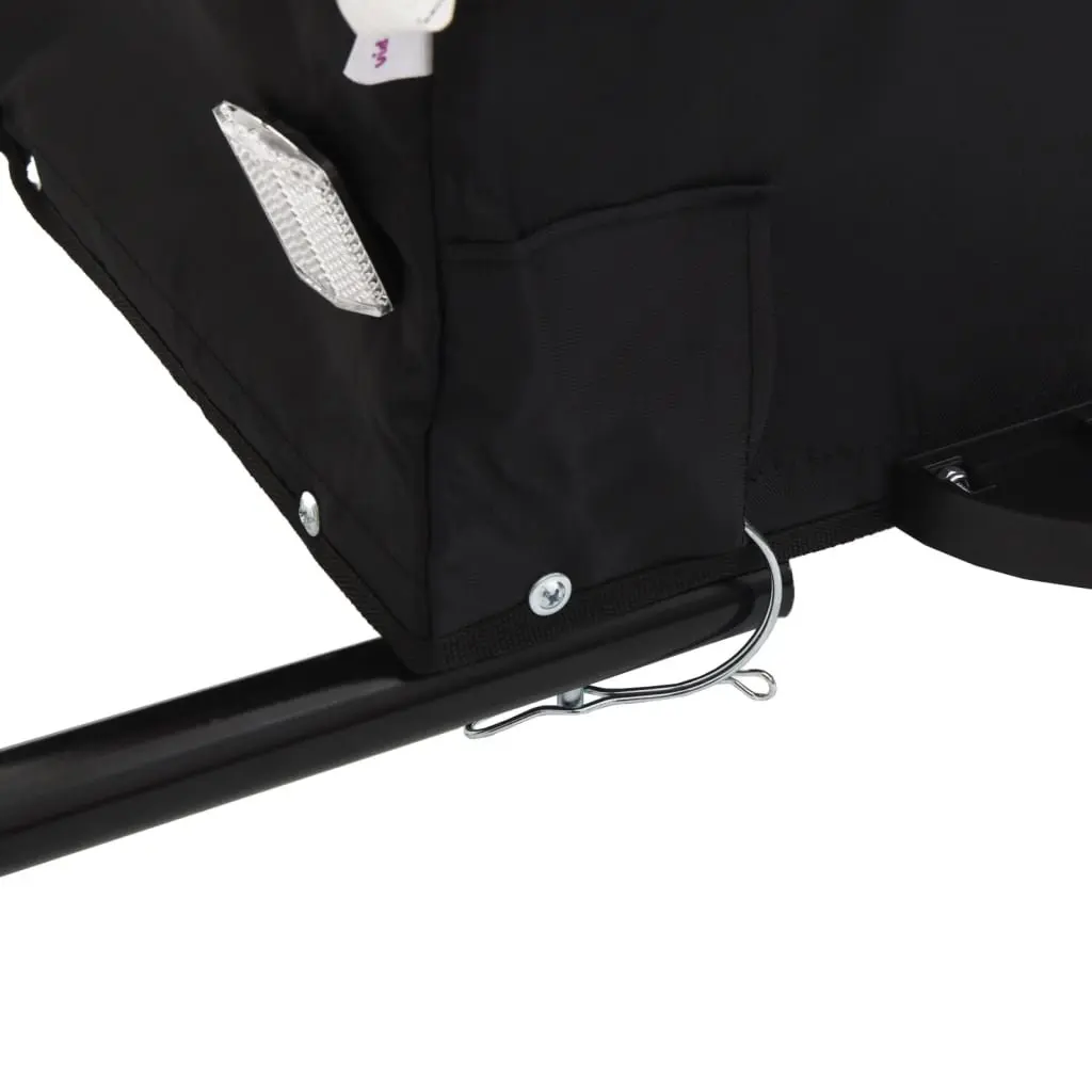 Bike Trailer for Cycling Grey Iron Cargo Hauling 45kg Load Capacity