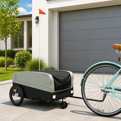 Bike Trailer Specs: 45 kg Capacity, Iron Construction