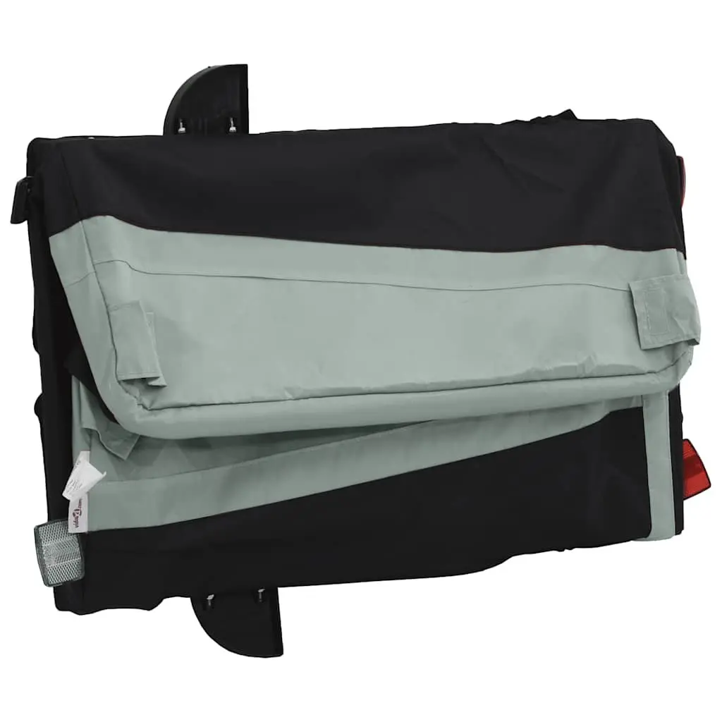 Bike Trailer 45kg Load Capacity Grey Iron Cart Cargo Hauling Bicycle Accessories