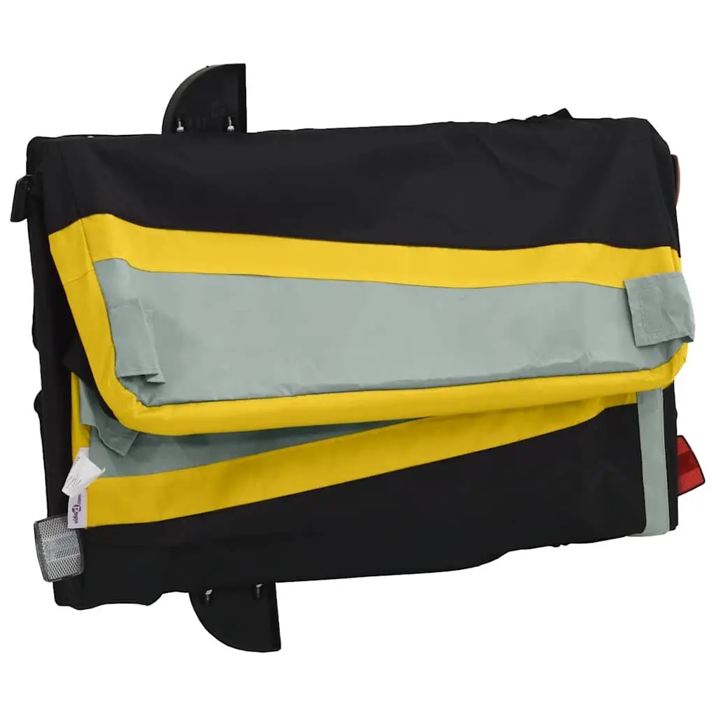 Bike Trailer Yellow Heavy Duty Cargo Cart 45kg Load Capacity Bicycle Hauler