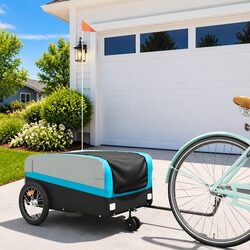 Bike Trailer Specifications: Heavy Duty Iron Frame, 45 kg Capacity