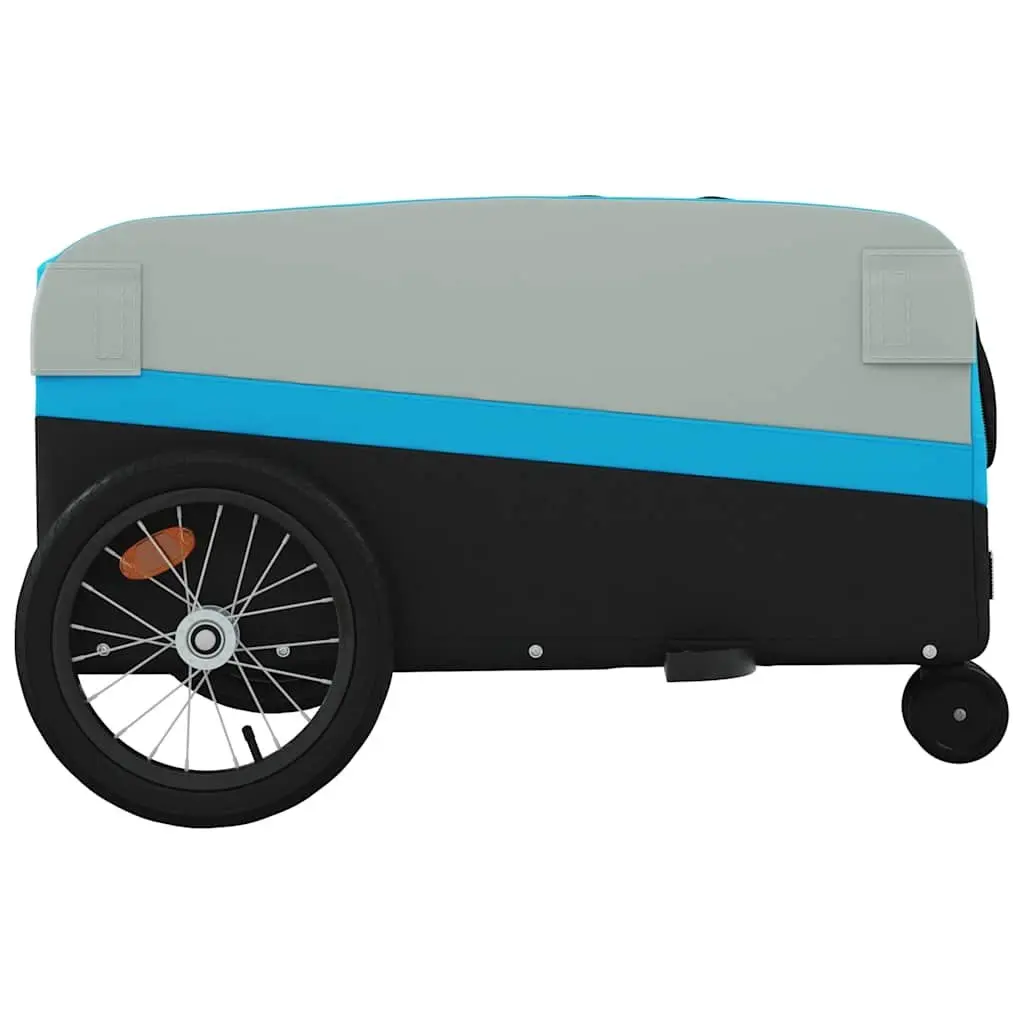 Bike Trailer Cargo Cart Iron Frame Heavy Duty for Bicycle 45kg Load Capacity