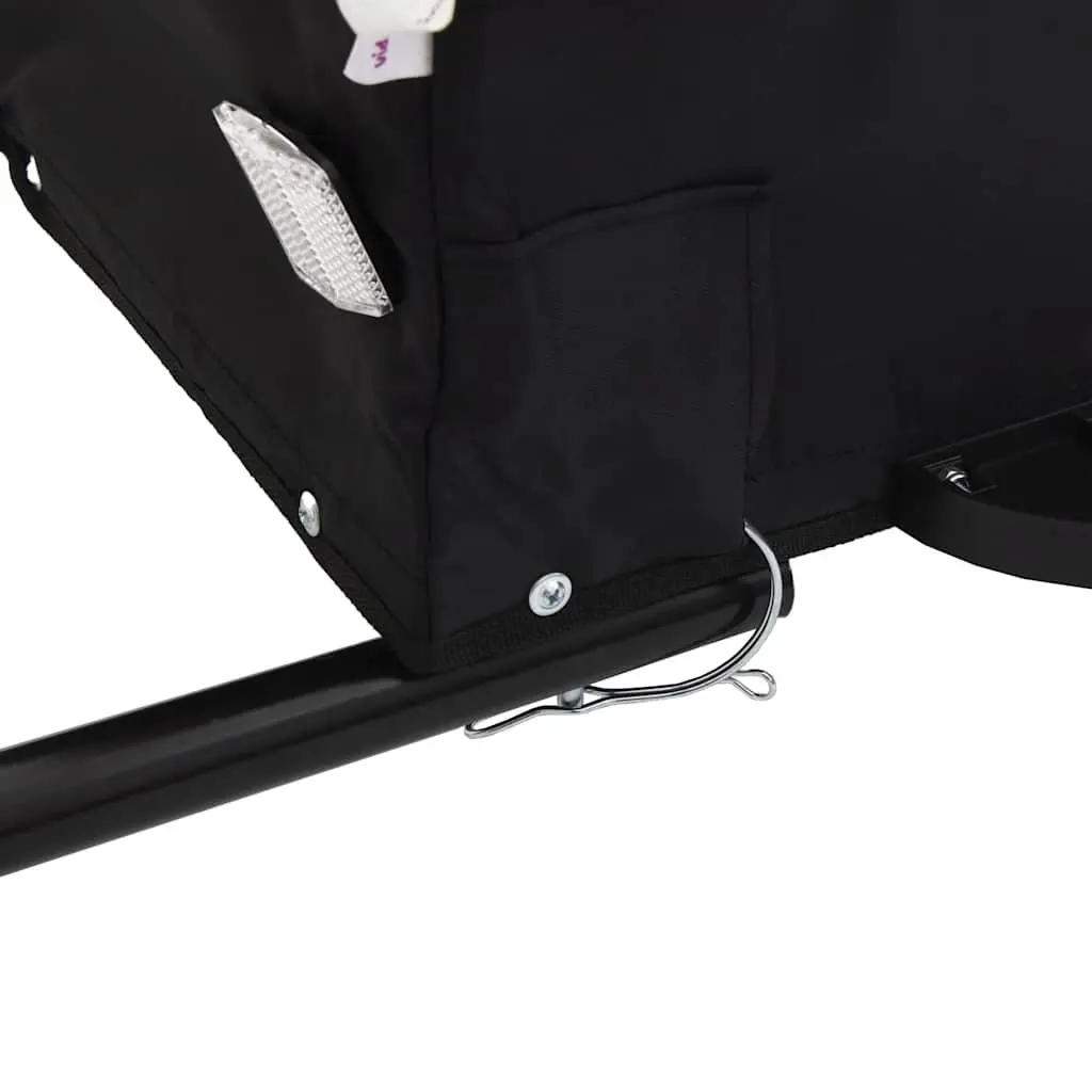 Bike Trailer Cargo Cart Iron Frame Heavy Duty for Bicycle 45kg Load Capacity