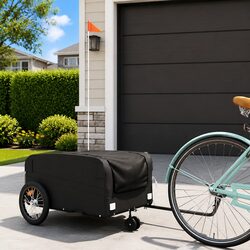 Specifications of Black Bike Trailer 45kg Capacity