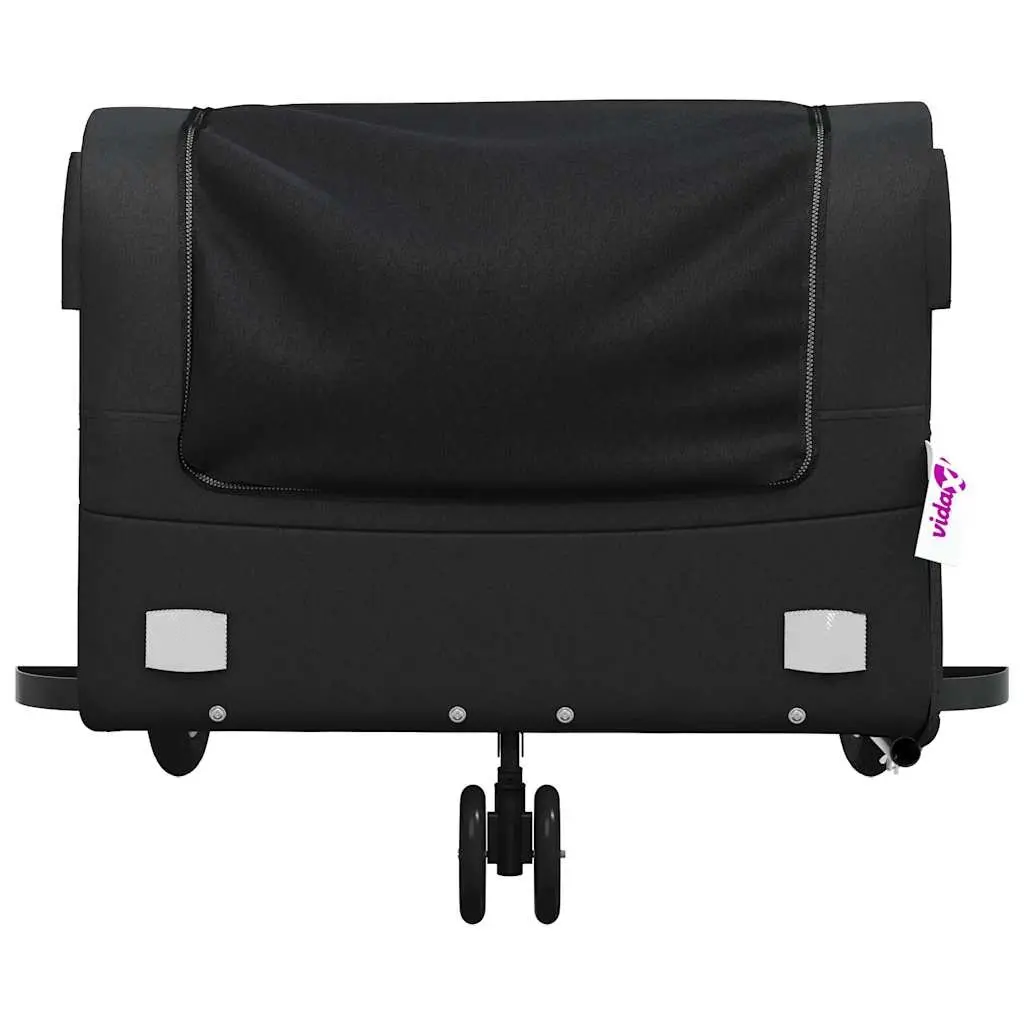Bike Trailer Cargo Cart for Heavy Goods Black 45kg