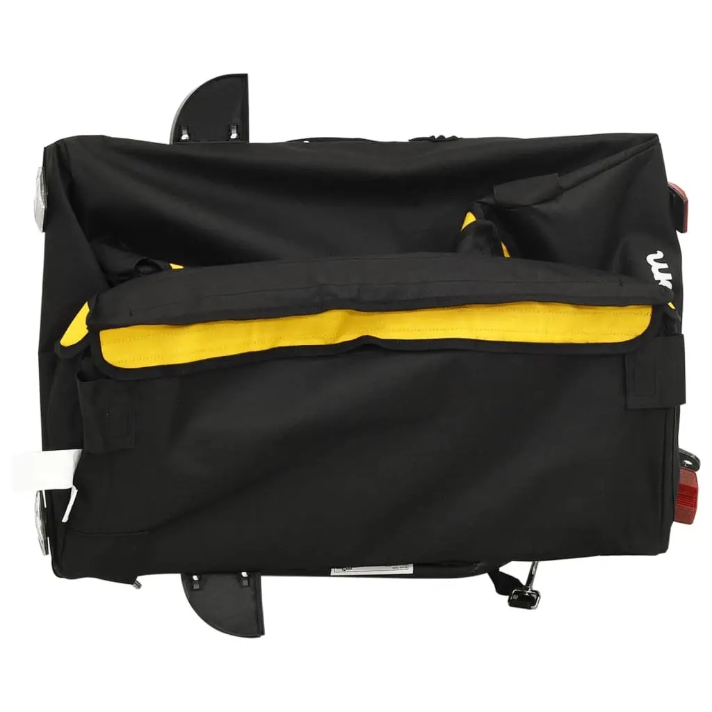 Bike Trailer for Cargo Transport Iron Construction Yellow