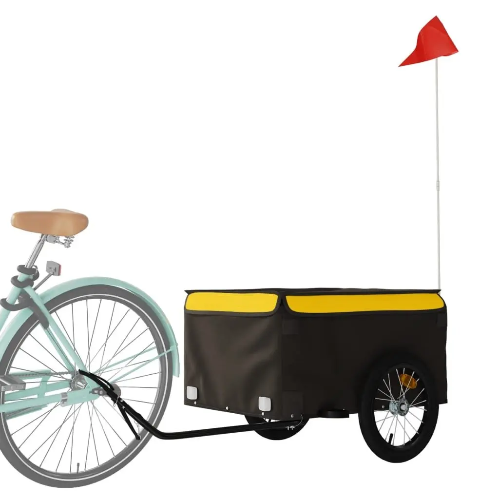 Bike Trailer for Cycling 45kg Load Capacity Iron Cargo Transport
