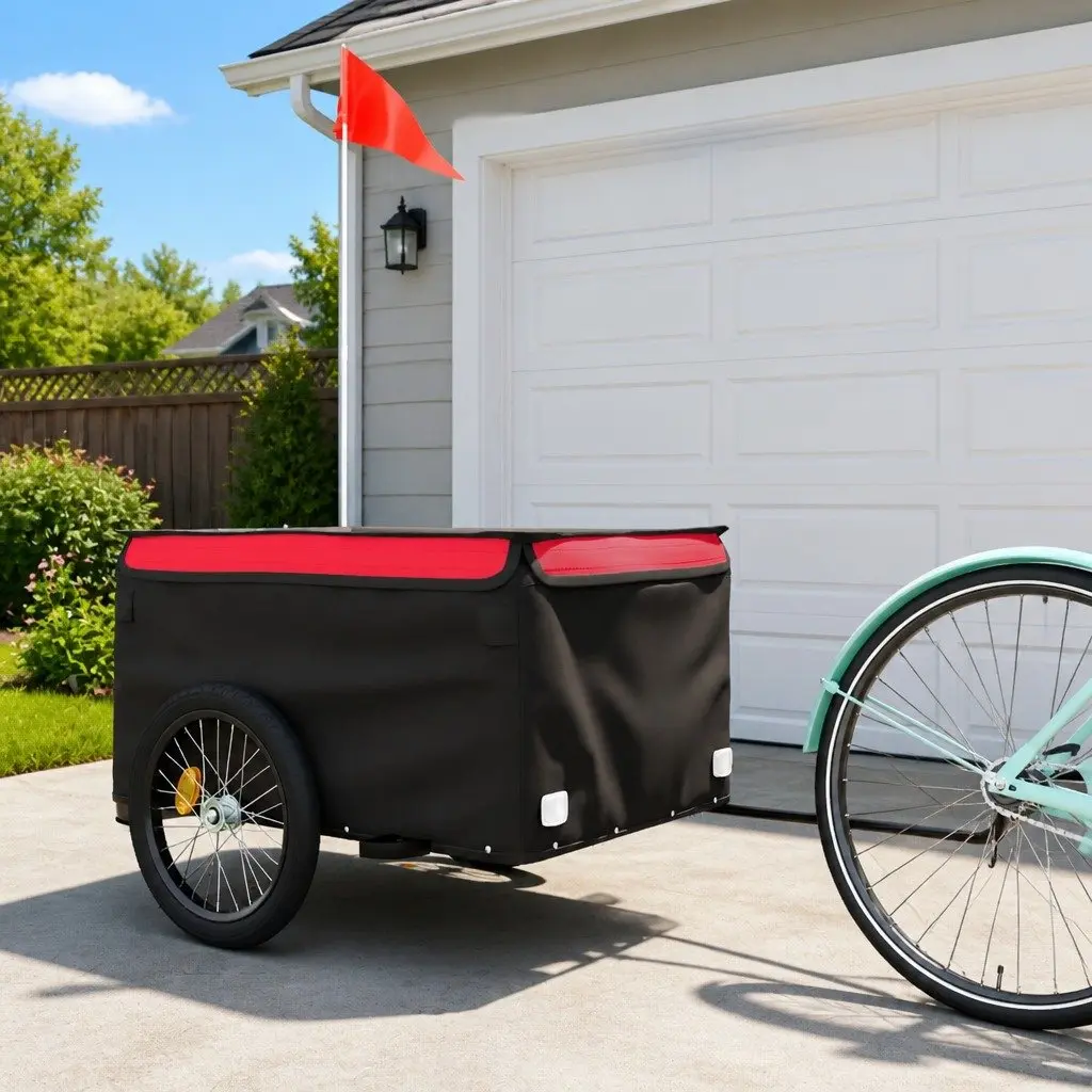 Black Iron Bike Cargo Trailer
