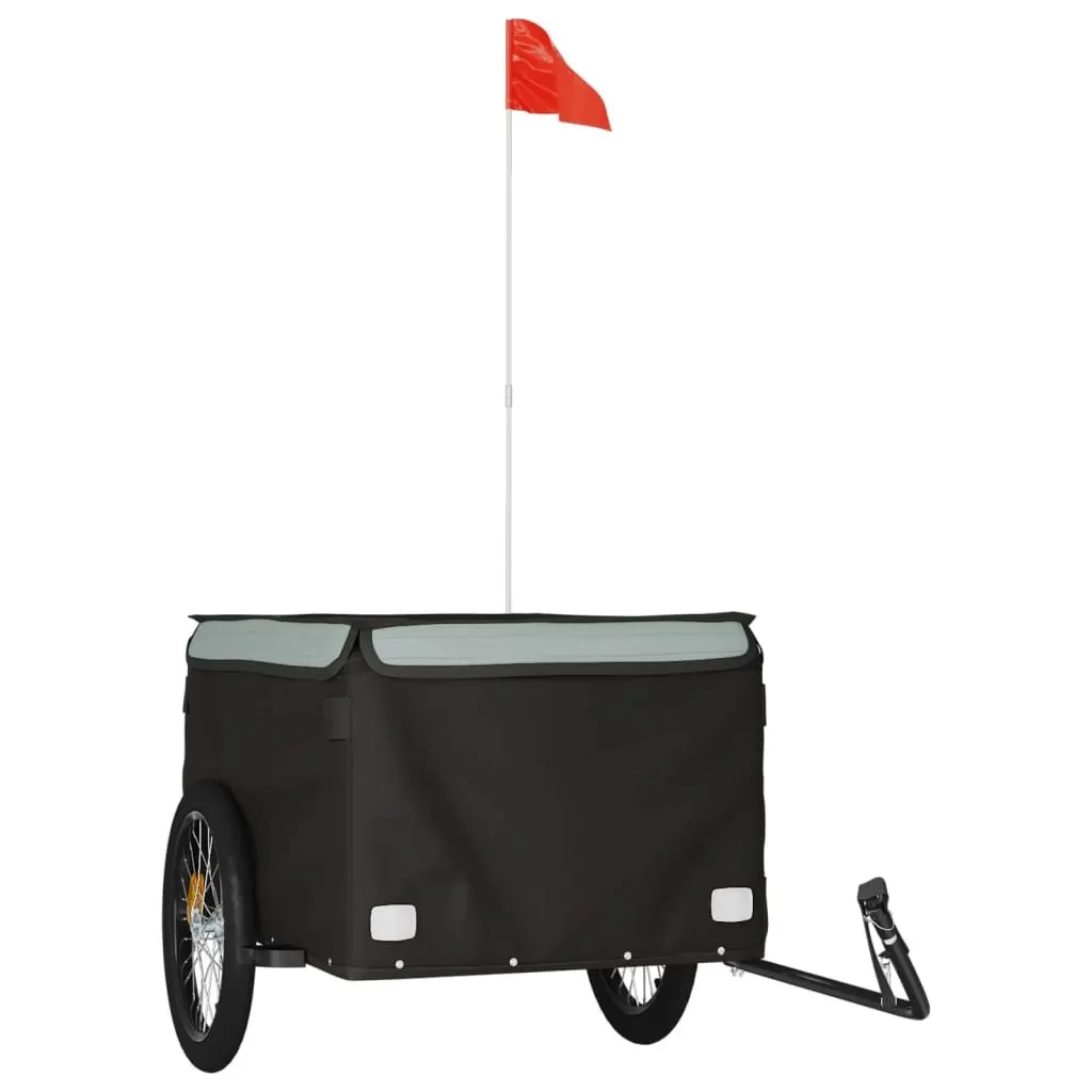Bike Trailer for Hauling Cargo 45kg Load Capacity Heavy Duty Iron Construction