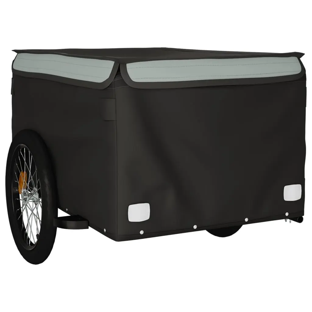 Bike Trailer for Hauling Cargo 45kg Load Capacity Heavy Duty Iron Construction