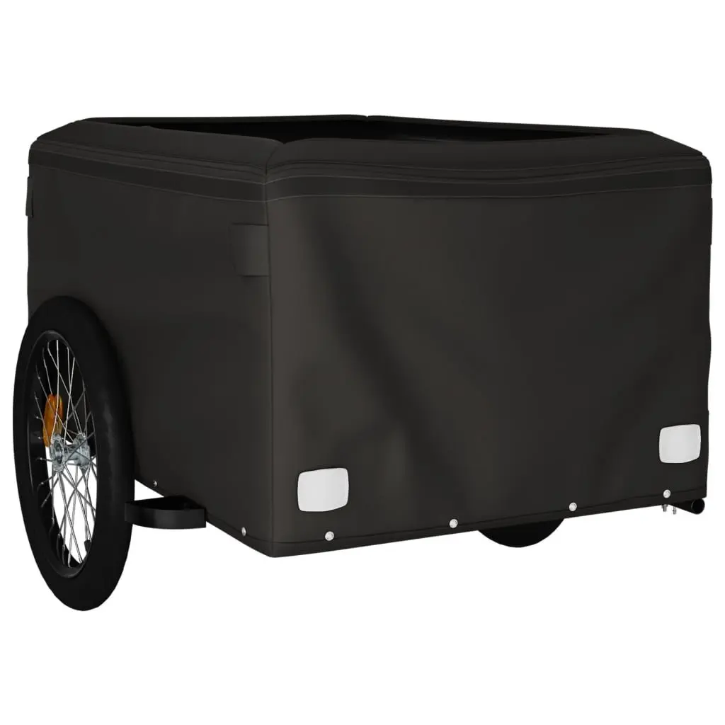 Bike Trailer for Hauling Cargo 45kg Load Capacity Heavy Duty Iron Construction