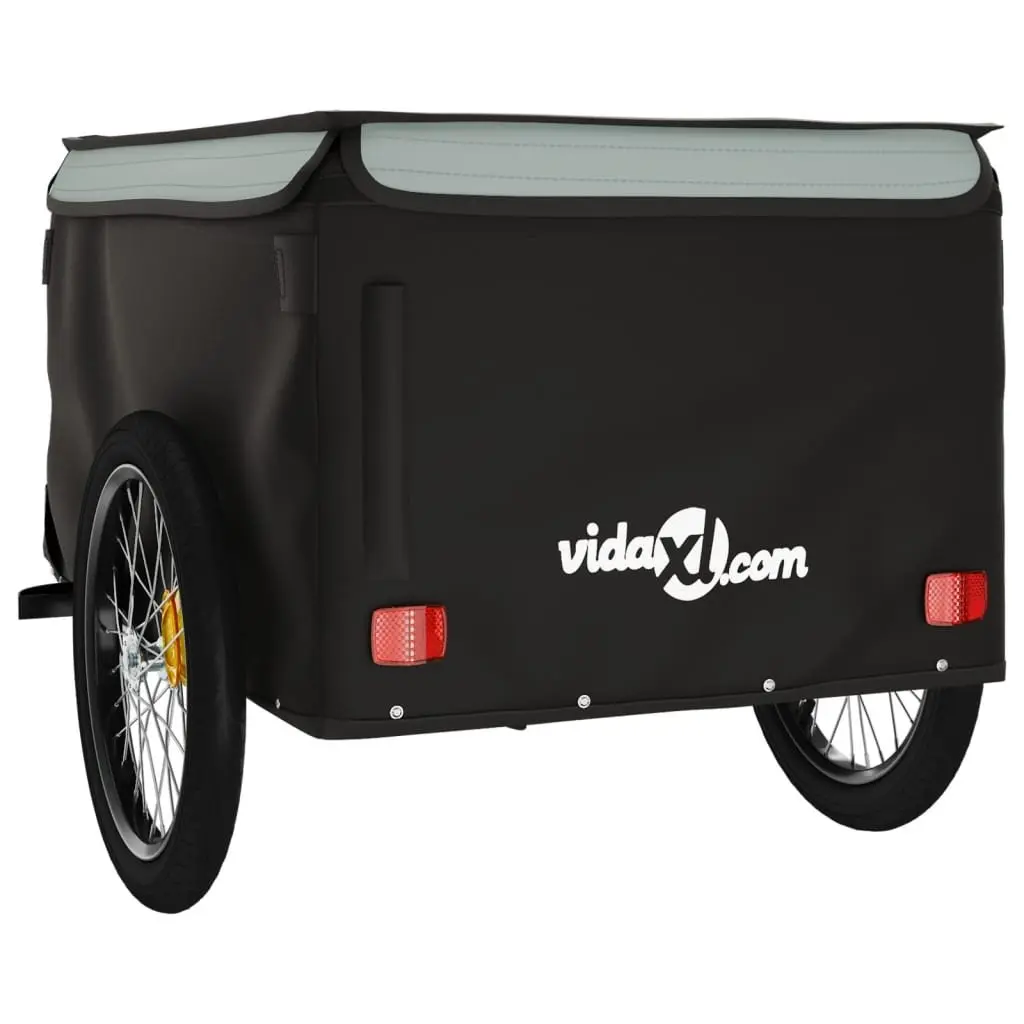 Bike Trailer for Hauling Cargo 45kg Load Capacity Heavy Duty Iron Construction