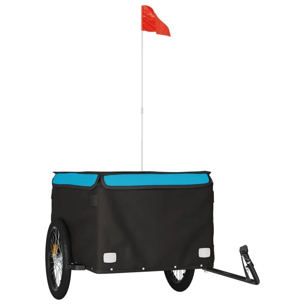 Bike Trailer Heavy Duty Cargo Cart for Bicycle Transport 45kg Capacity