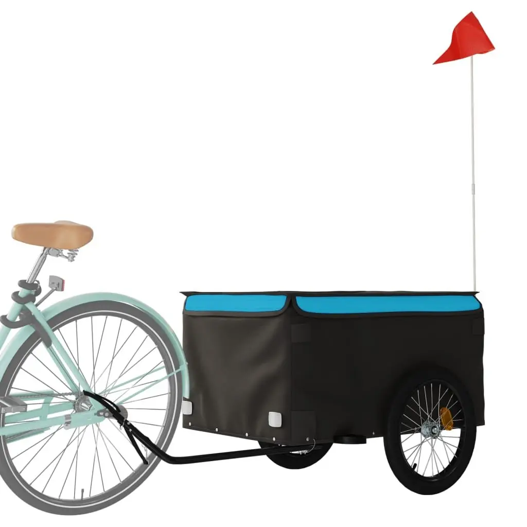 Bike Trailer Heavy Duty Cargo Cart for Bicycle Transport 45kg Capacity