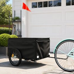 Specifications of Black Bike Trailer for Cargo Transport