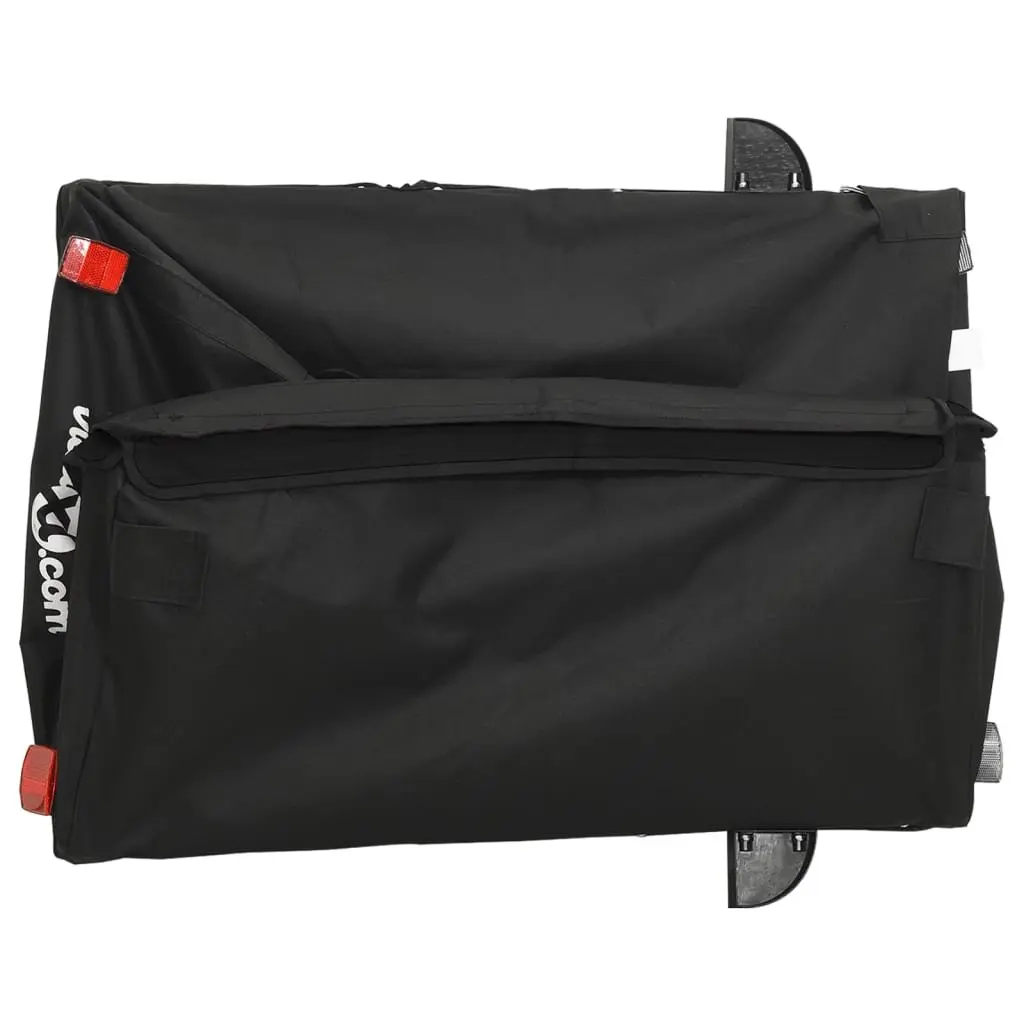 Bike Trailer Black Heavy Duty Cargo Cart for Bicycle 45kg Capacity