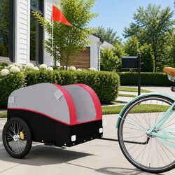 Specifications of Heavy-Duty Red Iron Bike Cargo Trailer