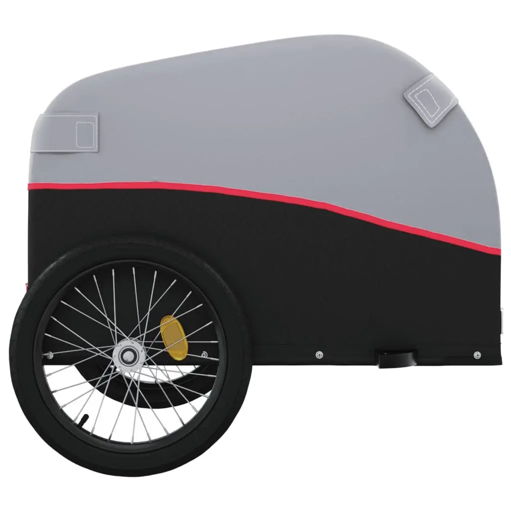 Heavy-Duty Red Iron Bike Cargo Trailer