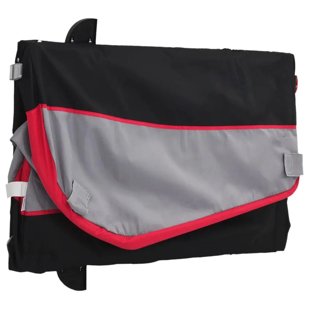 Heavy-Duty Red Iron Bike Cargo Trailer