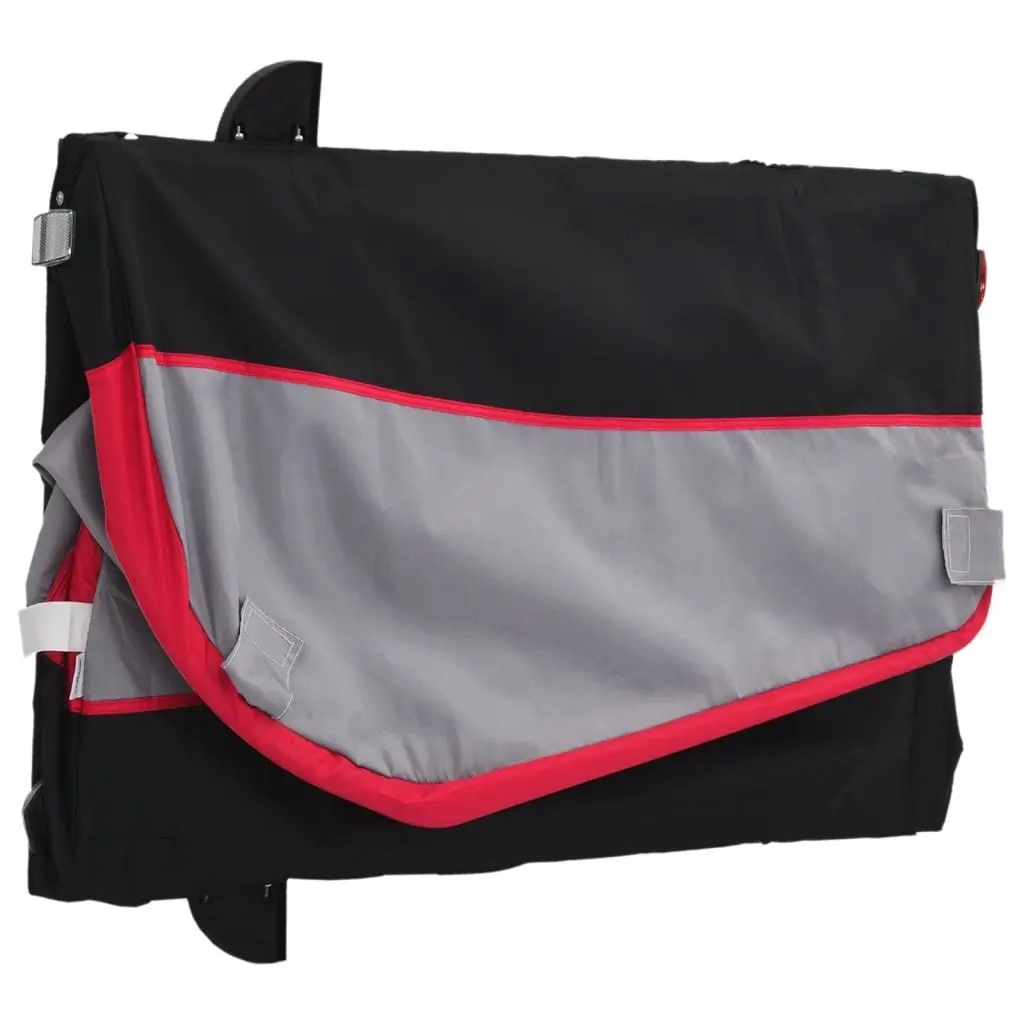 Bicycle Cargo Trailer for Hauling Heavy Goods Red Iron Cart