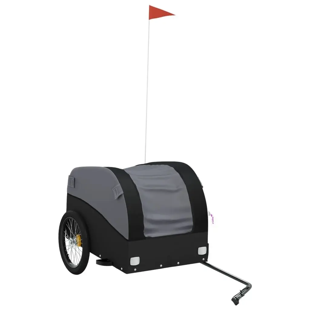 Bike Trailer for Cycling Black Heavy Duty Cargo Cart 45kg Capacity