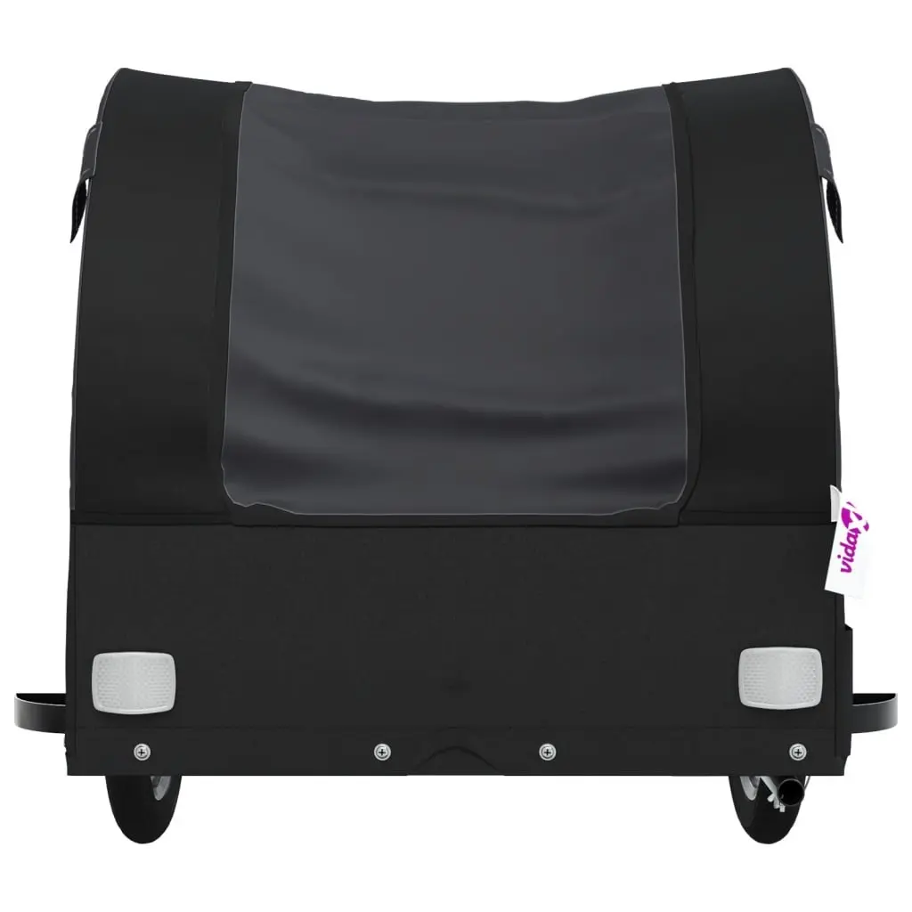 Bike Trailer for Cycling Black Heavy Duty Cargo Cart 45kg Capacity