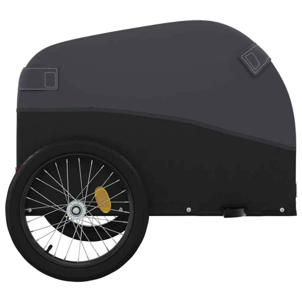 Bike Trailer for Cycling Black Heavy Duty Cargo Cart 45kg Capacity