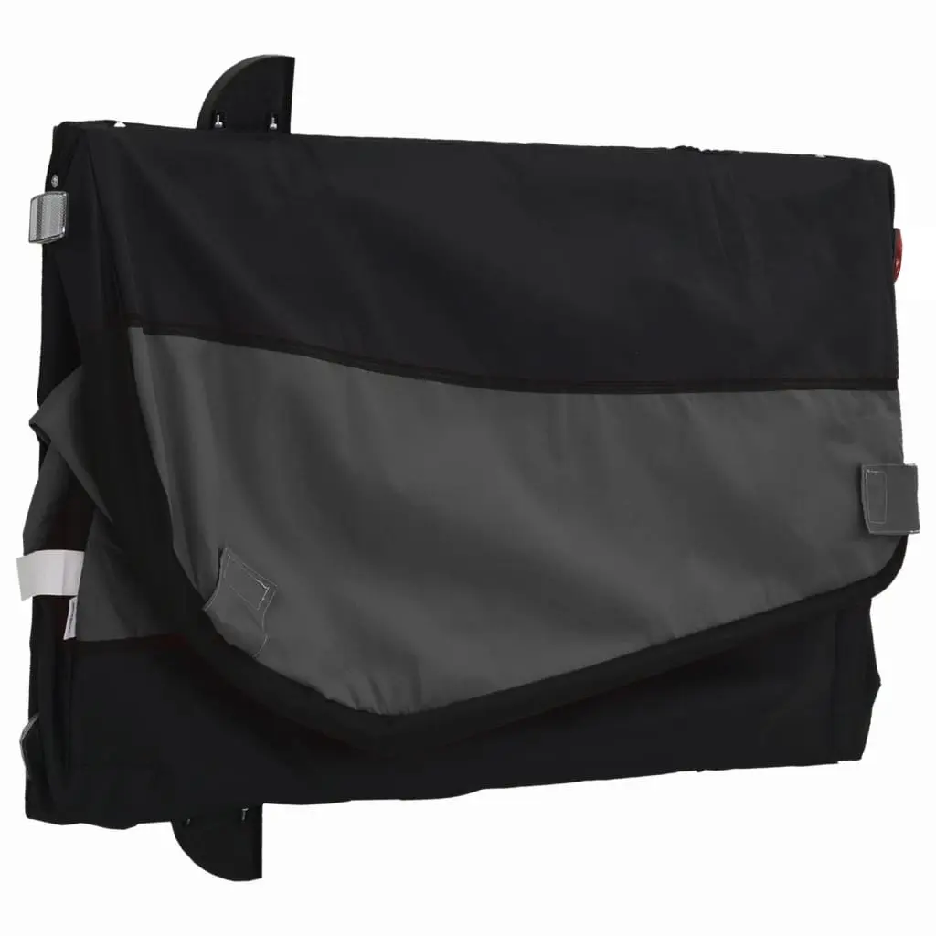 Bike Trailer for Cycling Black Heavy Duty Cargo Cart 45kg Capacity