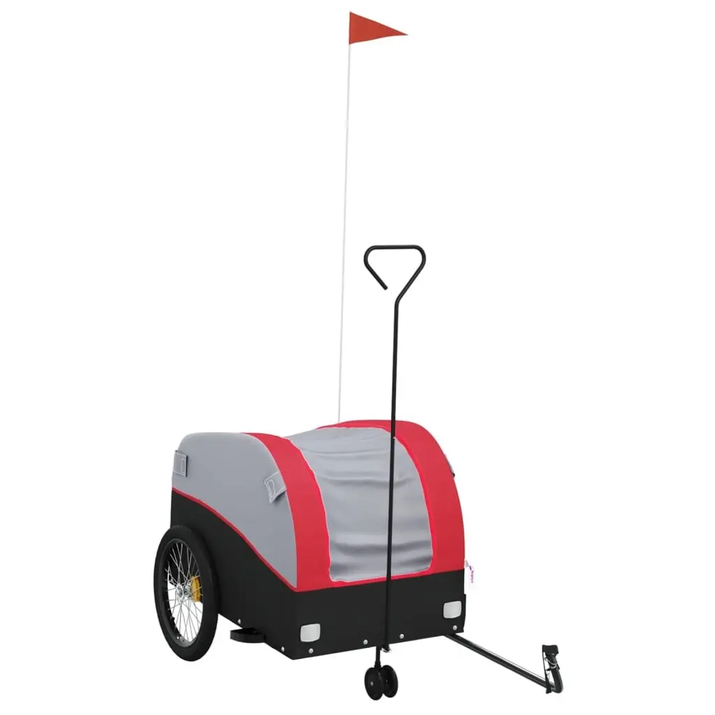 Bike Trailer Heavy Duty Cargo Transport Iron 45kg Load Capacity